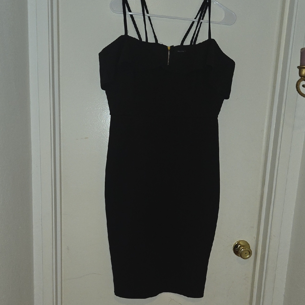 Haute Monde Strapless Black Dress